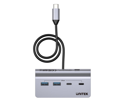 Hub USB Unitek Hub aluminiowy USB-A/USB-C z 4 portami 5Gbp